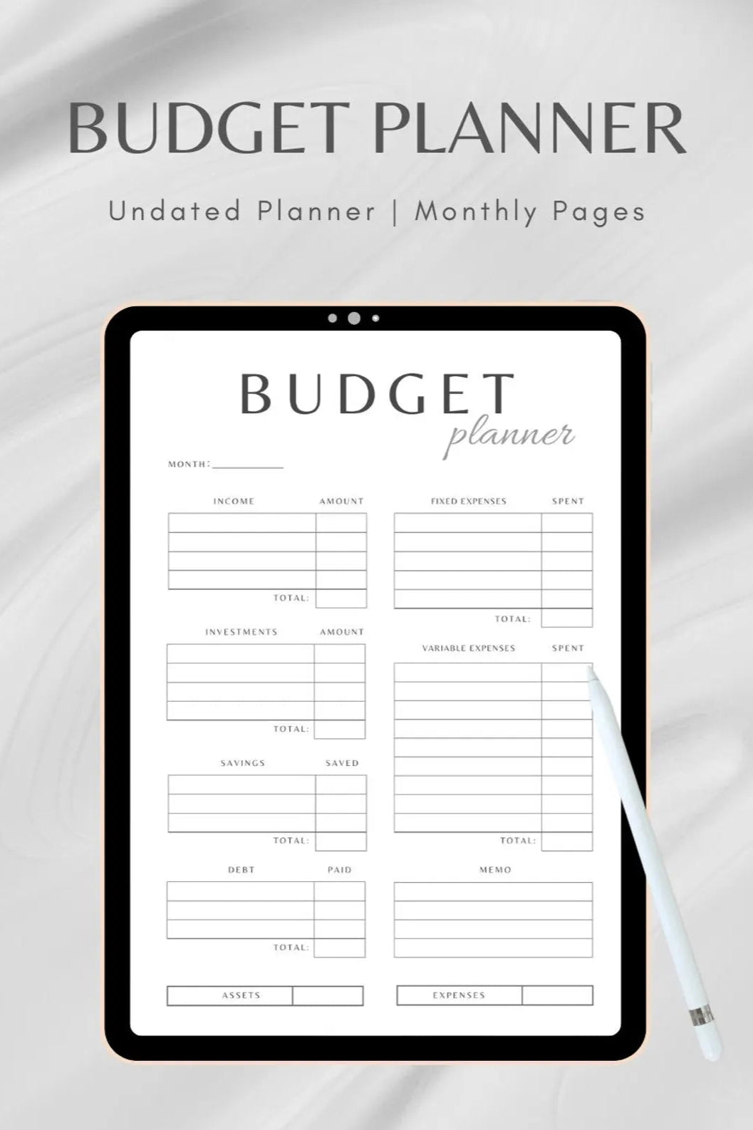 Monthly Budget Planner